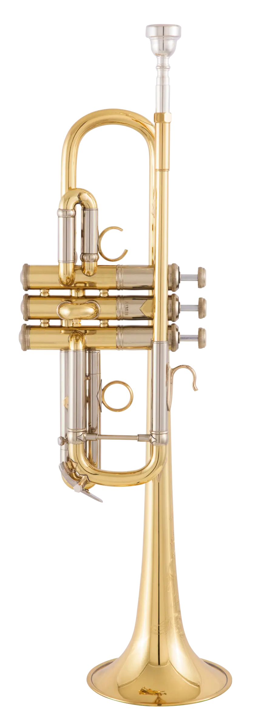 AC190 Bach Professional Artisan Trumpet - zoomed in