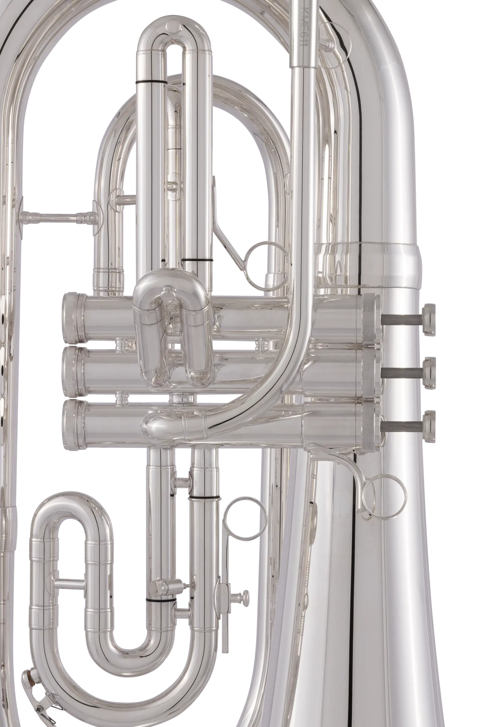 KME611S King Professional Marching Euphonium - zoomed in