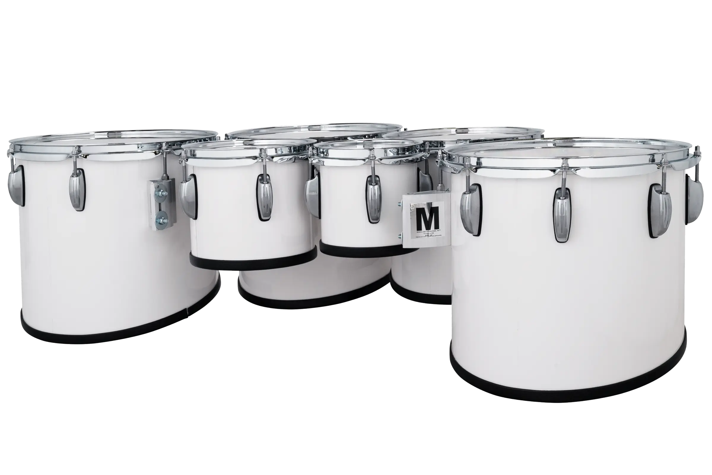 LU2MT680234ACW LUDWIG ULT2 XL HEX TENORS WHITE - zoomed in