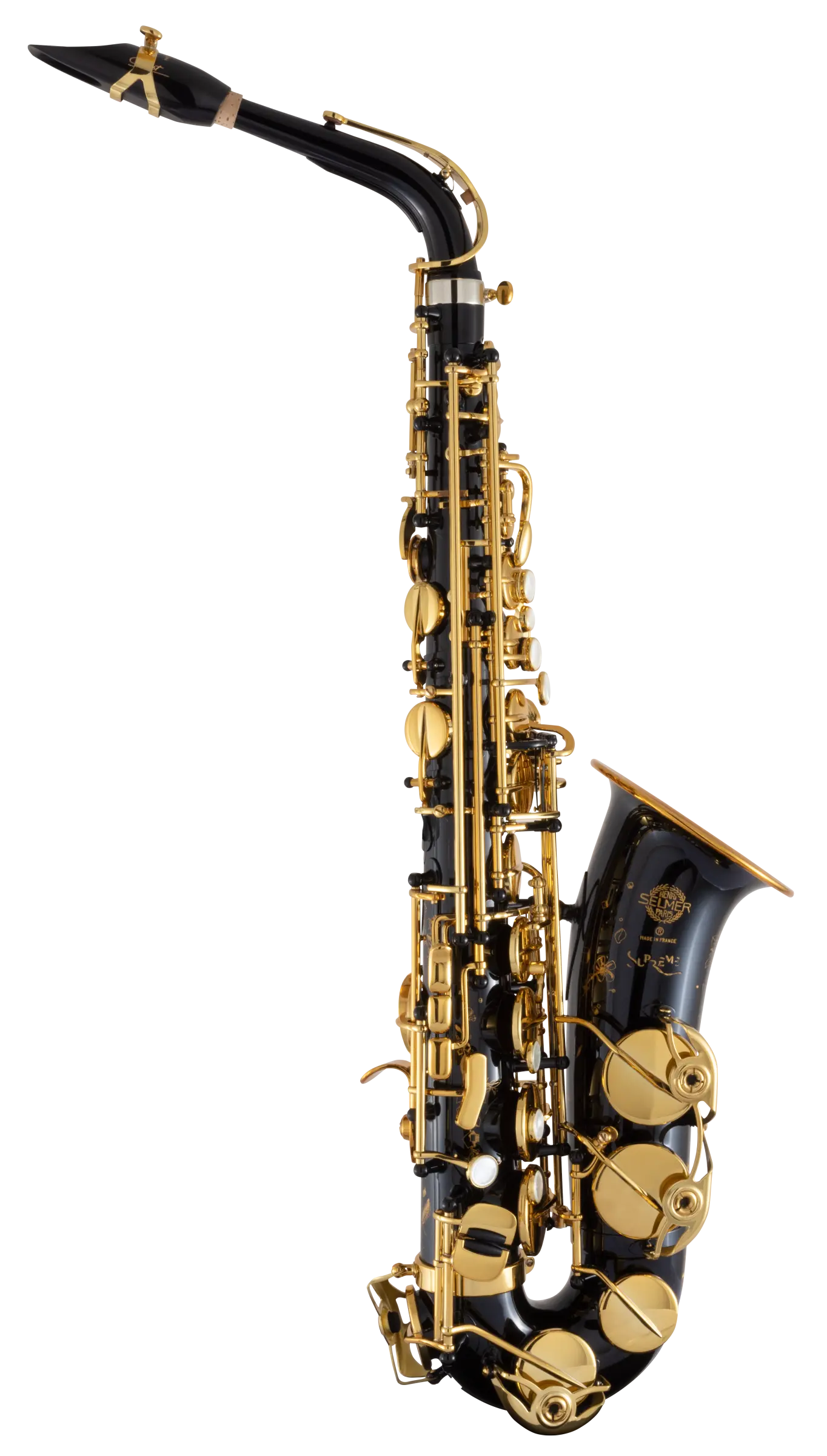 92BL HSP Professional Black Alto Saxophone In Fr Vr Fs - zoomed in