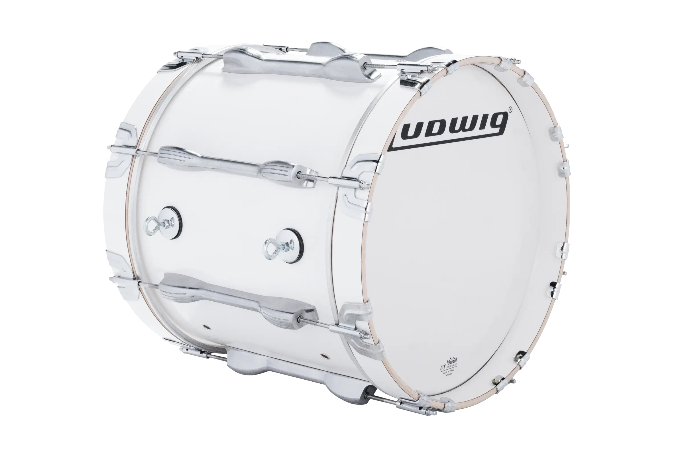 LU2MB16ACW Ludwig 14X16 ULT2 BASS DRUM WHITE - zoomed in