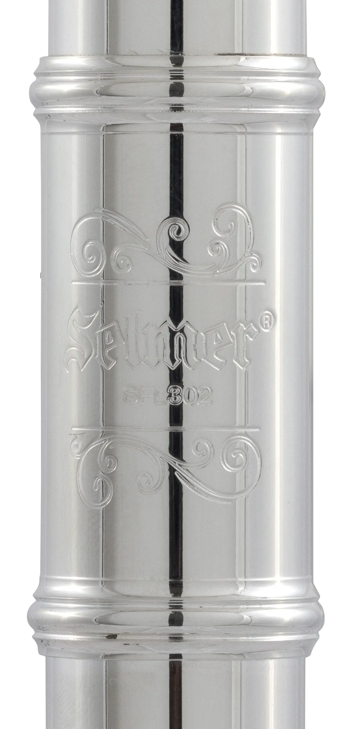 SFL302 Selmer Student Flute - zoomed in