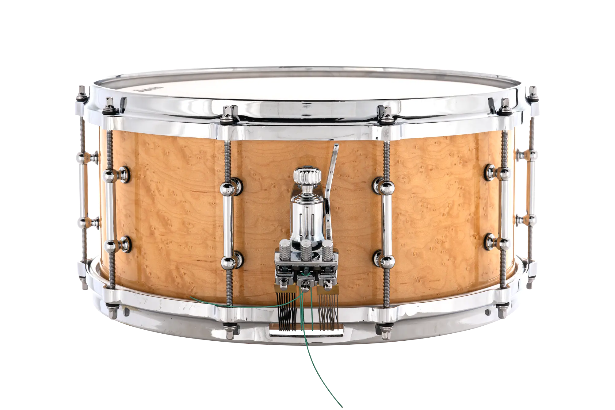 LCS6514TDZ6 Ludwig Legacy Maple 6.5x14 Birdseye Full-Face Concert Snare Drum - zoomed in