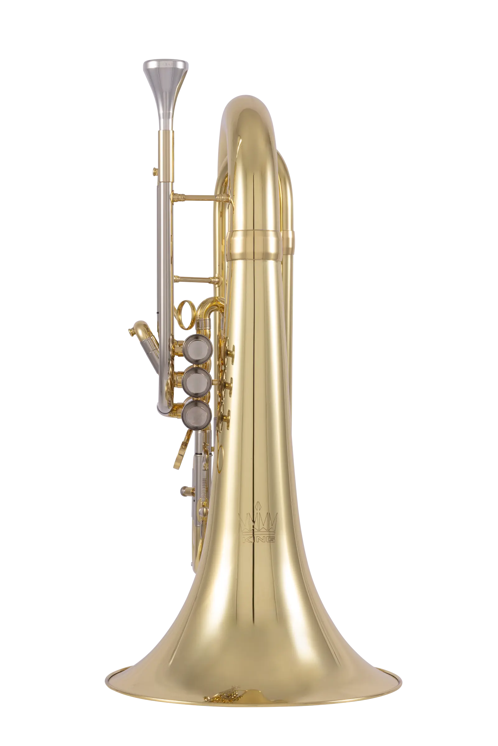 KMB611 King Professional Marching Baritone - zoomed in