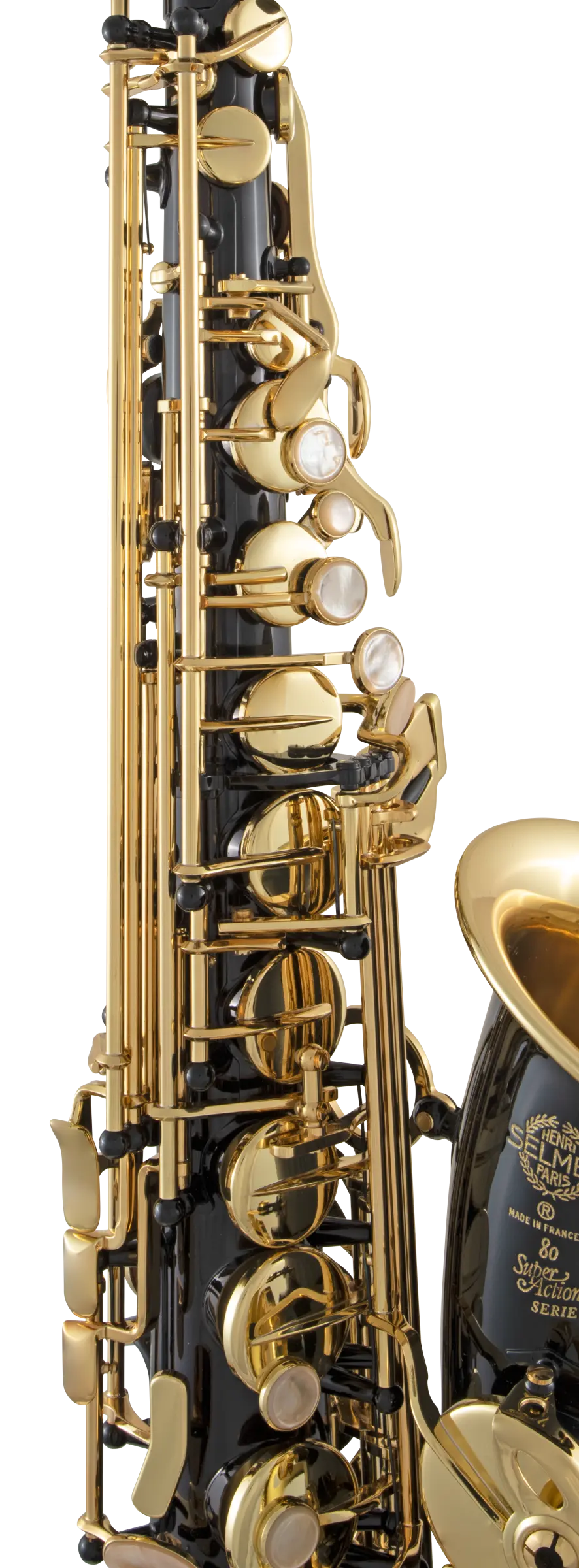 52JBL Selmer Paris Black Lacquer Alto Saxophone Ic Fr Hz Fs - zoomed in