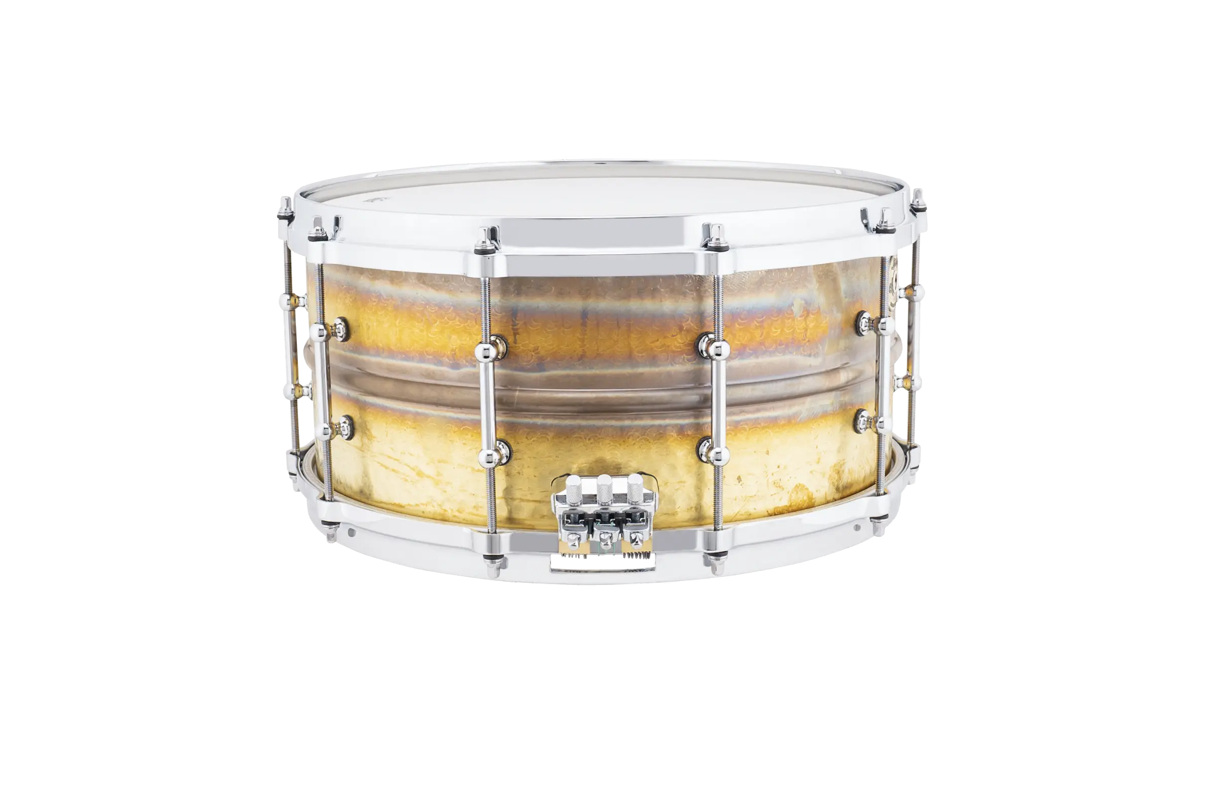 LCS6514BKTD Ludwig Concert 6.5x14 Snare Drum Hammered Brass - zoomed in