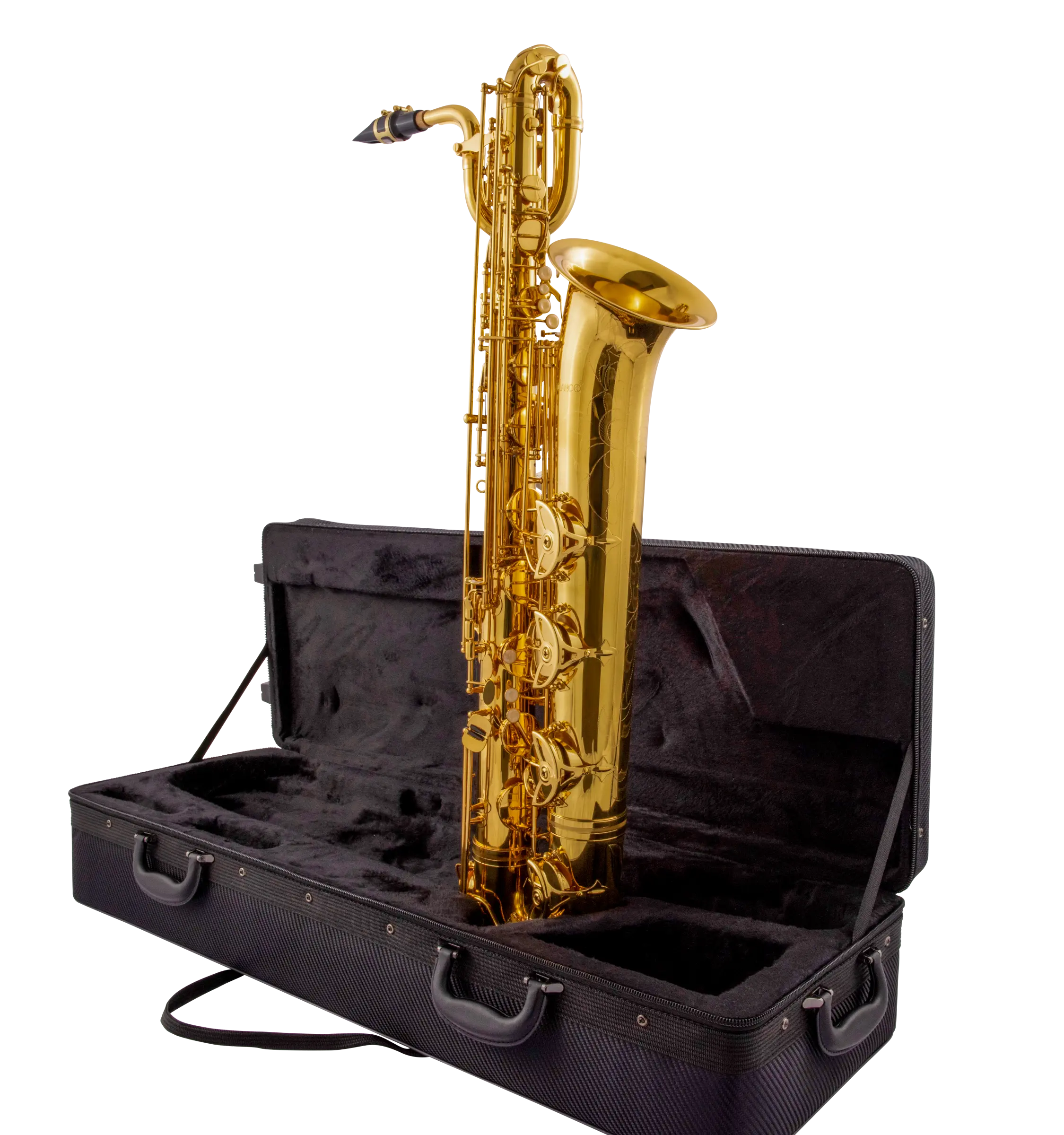 LBS211 Leblanc Student Baritone Saxophone - zoomed in