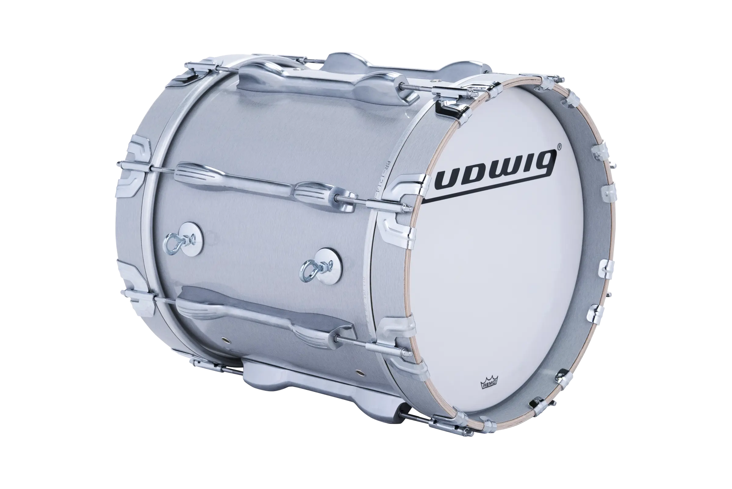LU2MB14ACG Ludwig 14X14 ULT2 BASS DRUM GRAY - zoomed in