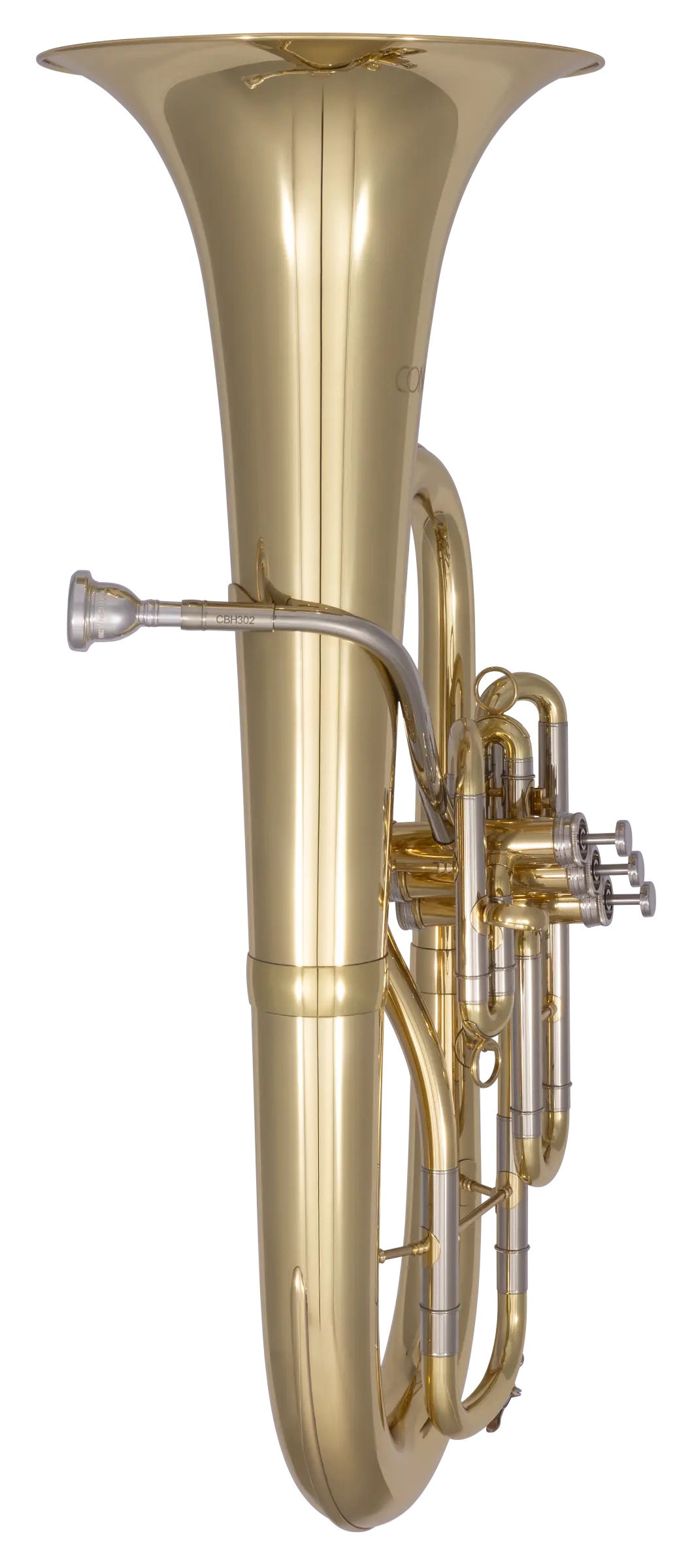 CBH302 Conn Beginner Baritone Horn - zoomed in