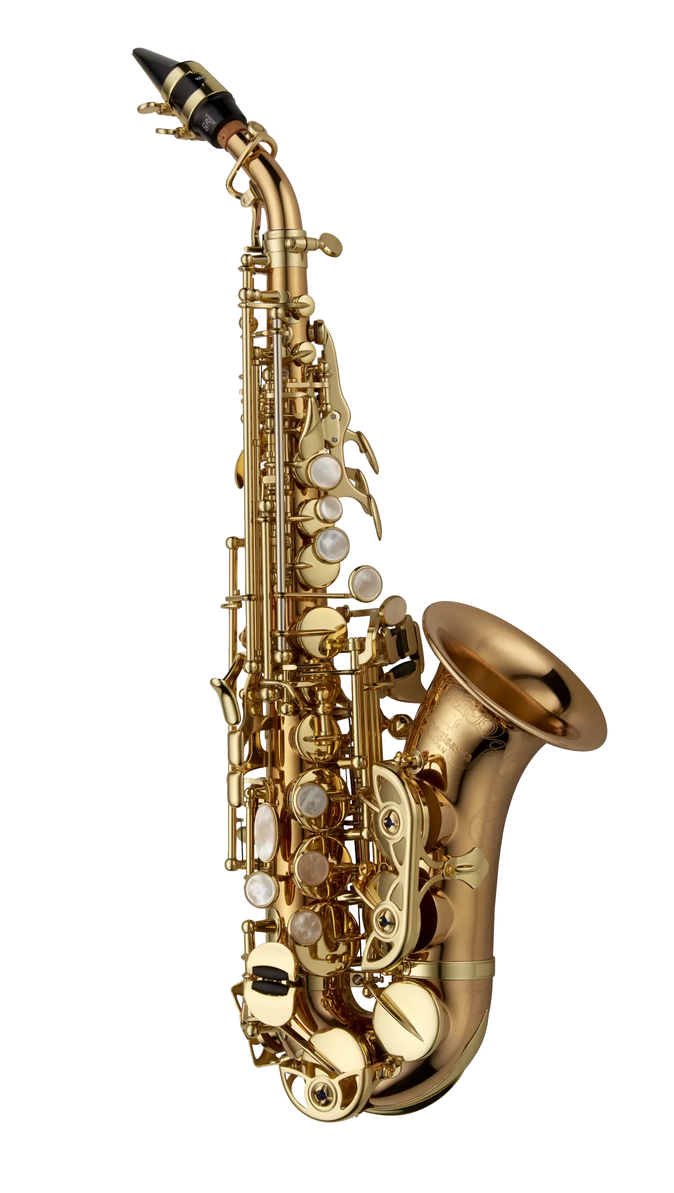 SCWO20 Yaganisawa Professional Curved Soprano Saxophone - zoomed in
