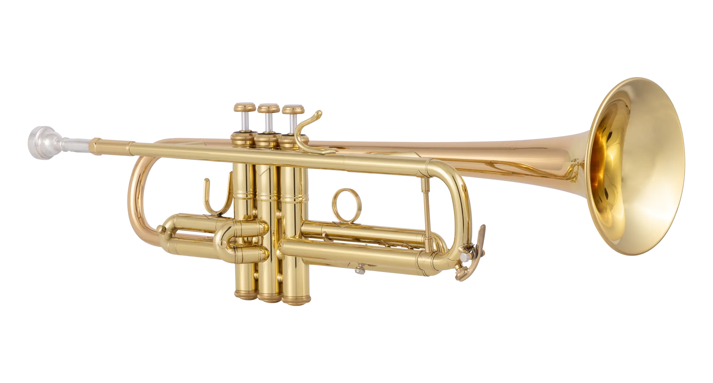 17043GYR Bach Professional Trumpet - zoomed in