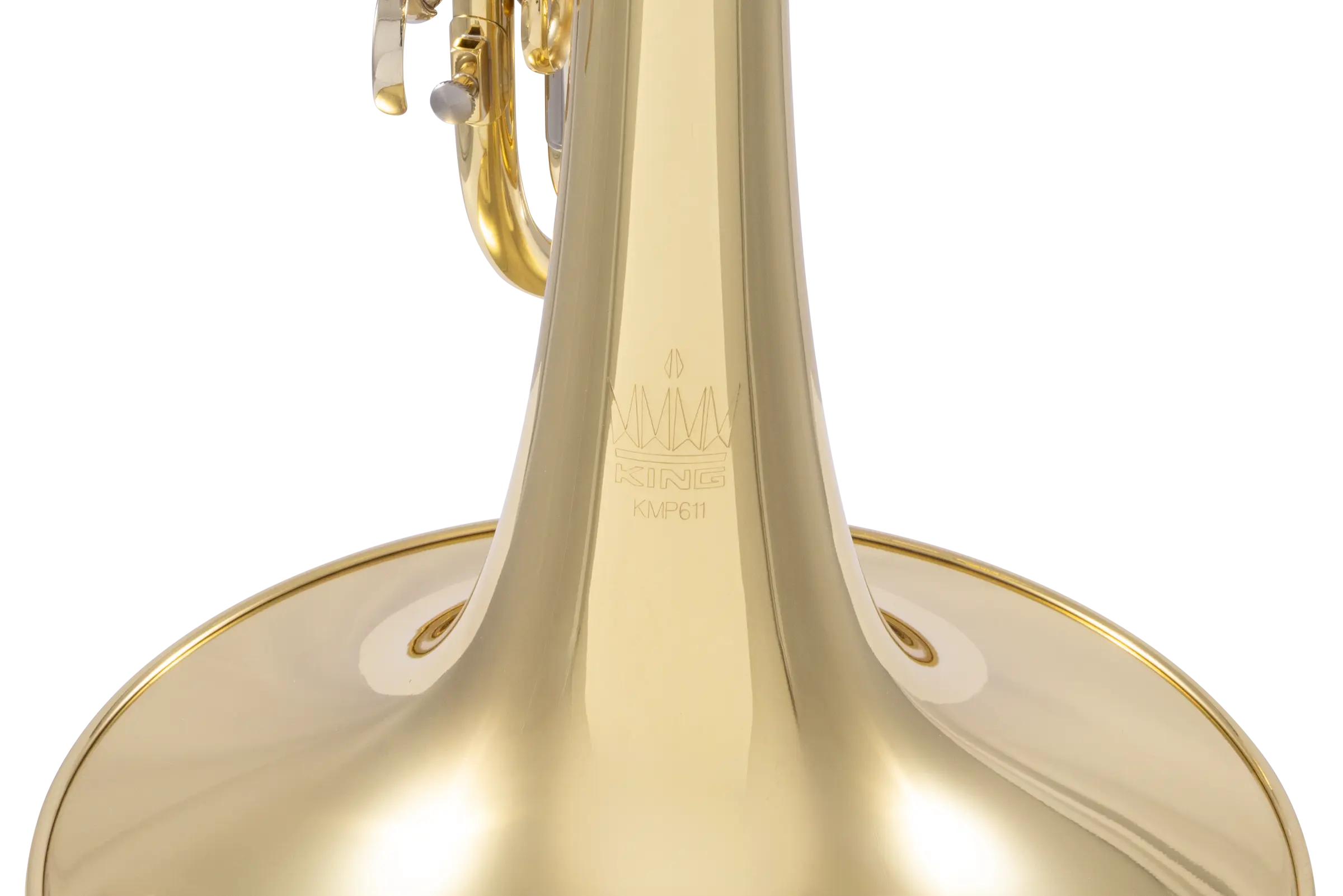 KMP611 King Professional Marching Mellophone - zoomed in