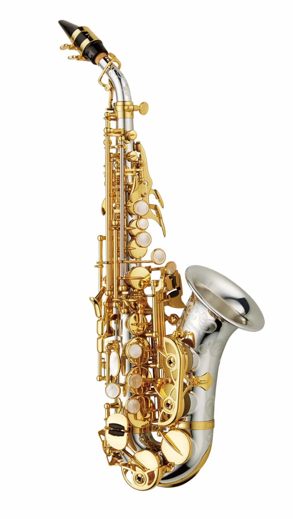 SCWO37 Yaganisawa Professional Curved Soprano Saxophone - zoomed in