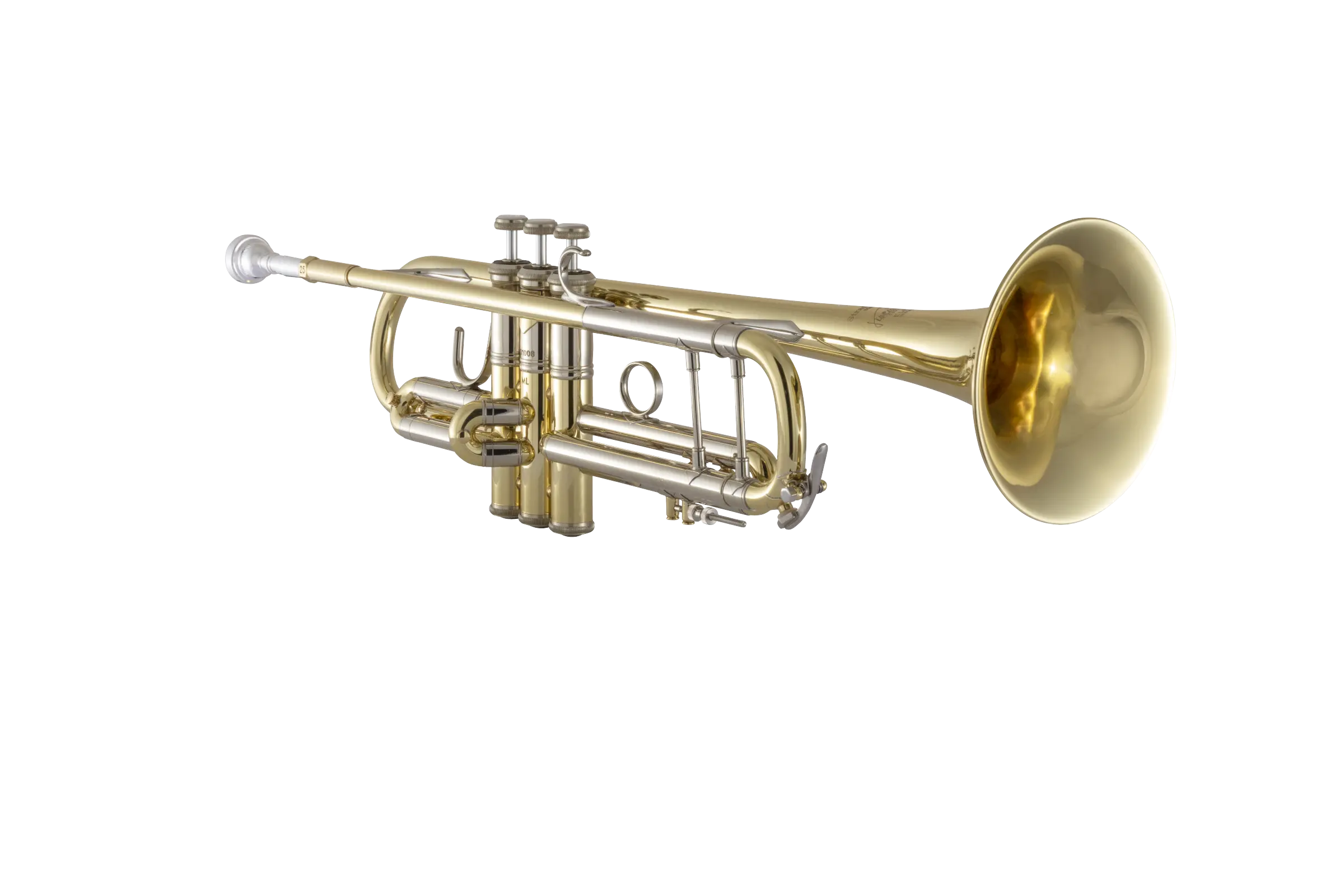 19037 Bach Professional Trumpet - zoomed in