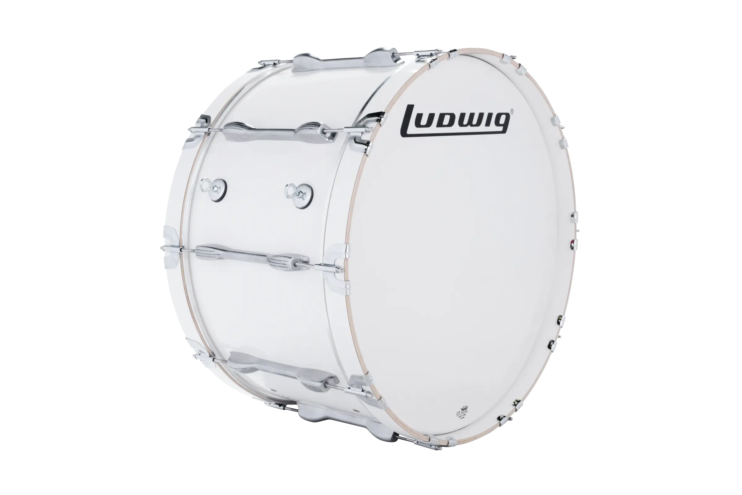 LU2MB26ACW Ludwig 14X26 ULT2 BASS DRUM WHITE - zoomed in