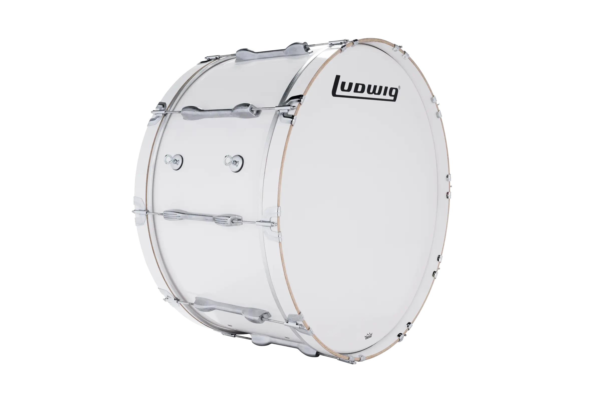 LU2MB32ACW Ludwig 16X32 ULT2 BASS DRUM WHITE - zoomed in
