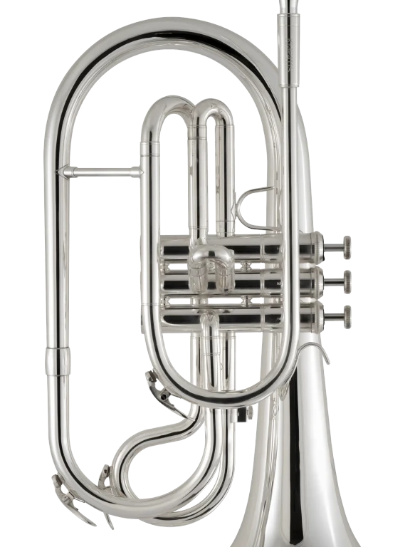 KMP411S King Silver Marching Mellophone In Fr Vr Ms