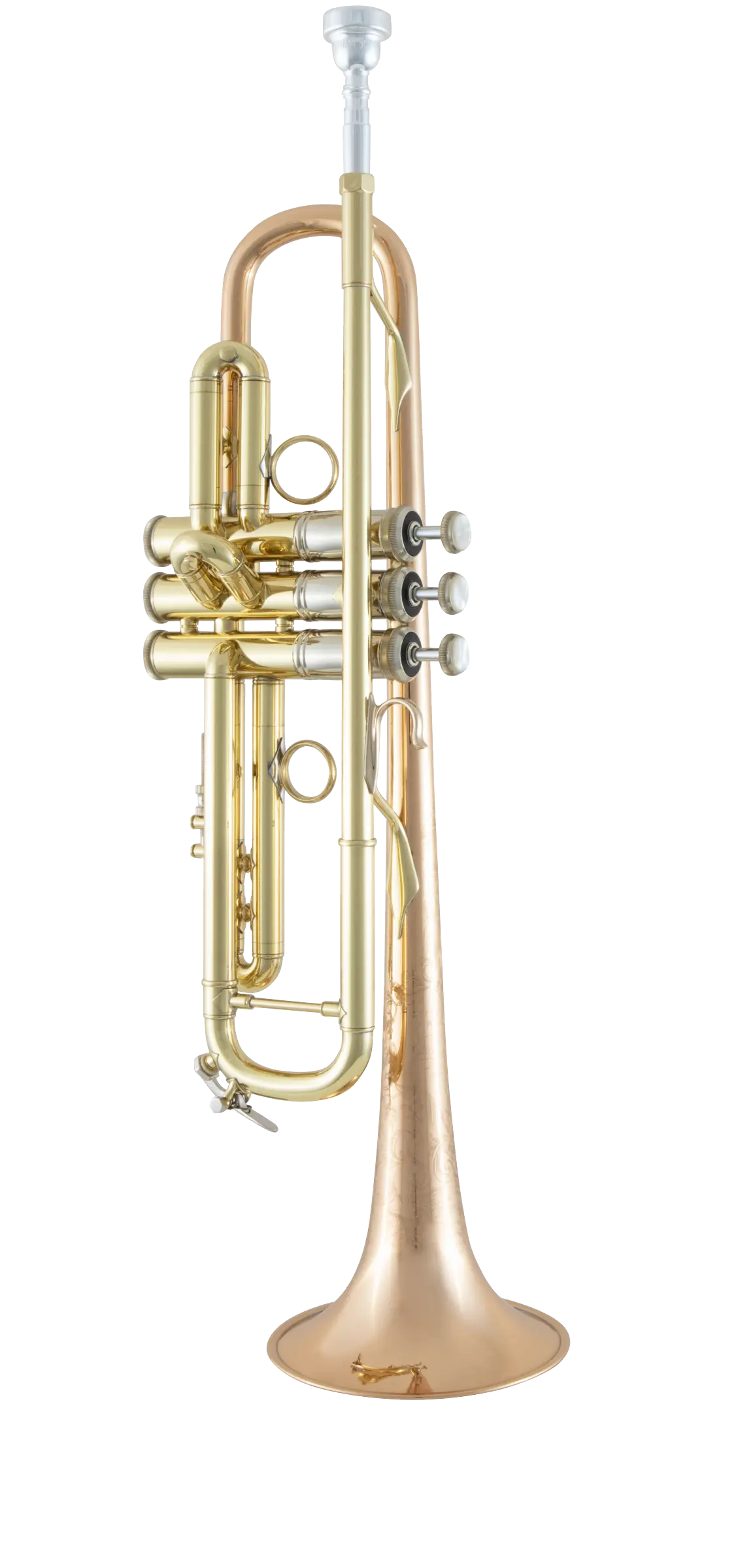 LR19043B Bach LacquerFinish Trumpet In Fr VR Fs - zoomed in