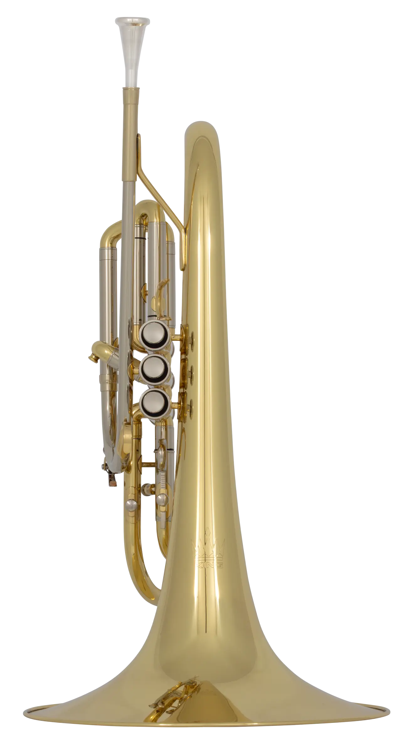 KMH611 King Standard Stepup Mellophone - zoomed in