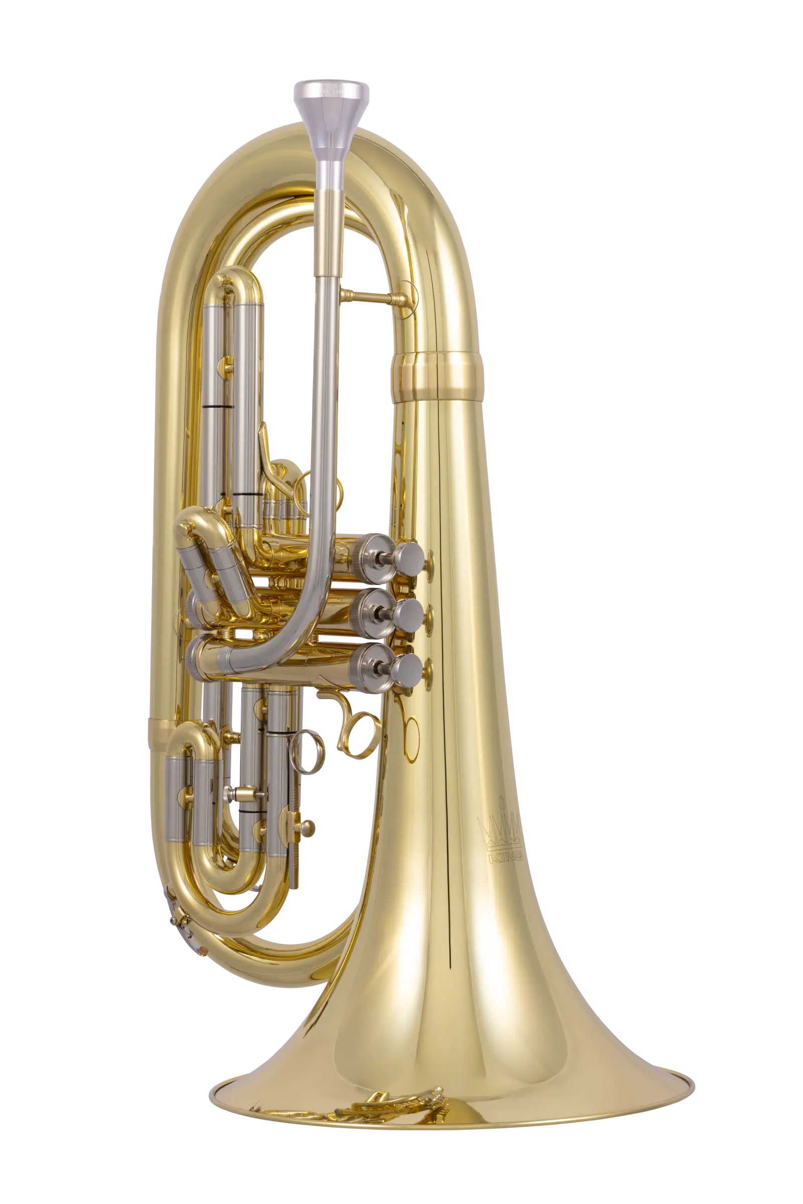 KMB612 King Professional Marching Baritone - zoomed in