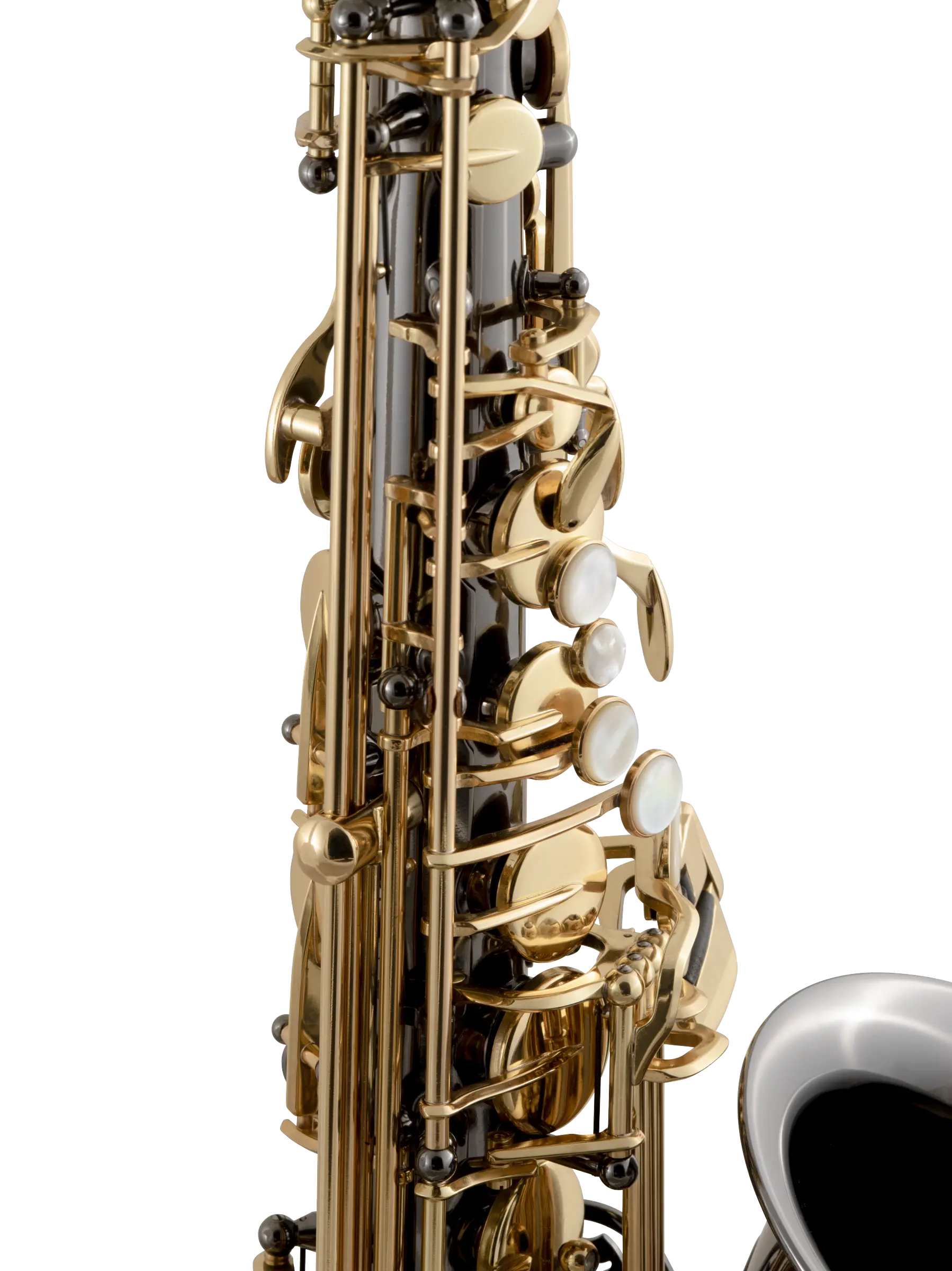 SAS511B Selmer Black Intermediate Alto Saxophone In Sd Vr - zoomed in