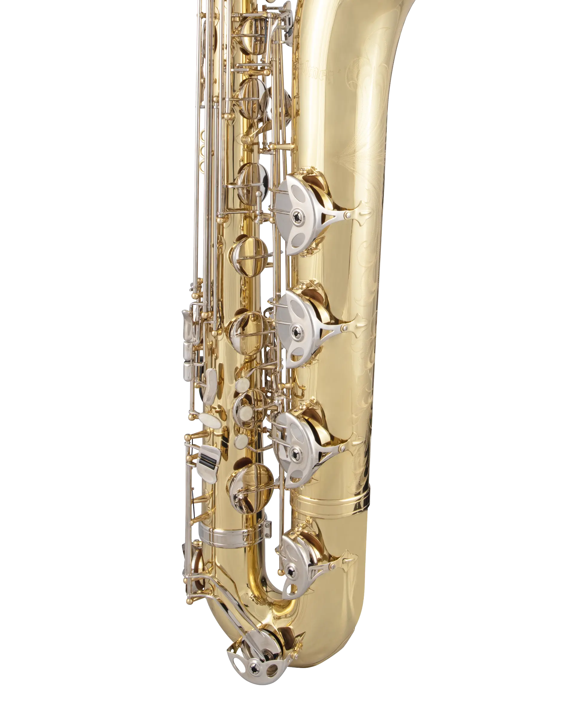 SBS311 Selmer Student BaritoneSaxophone C - zoomed in