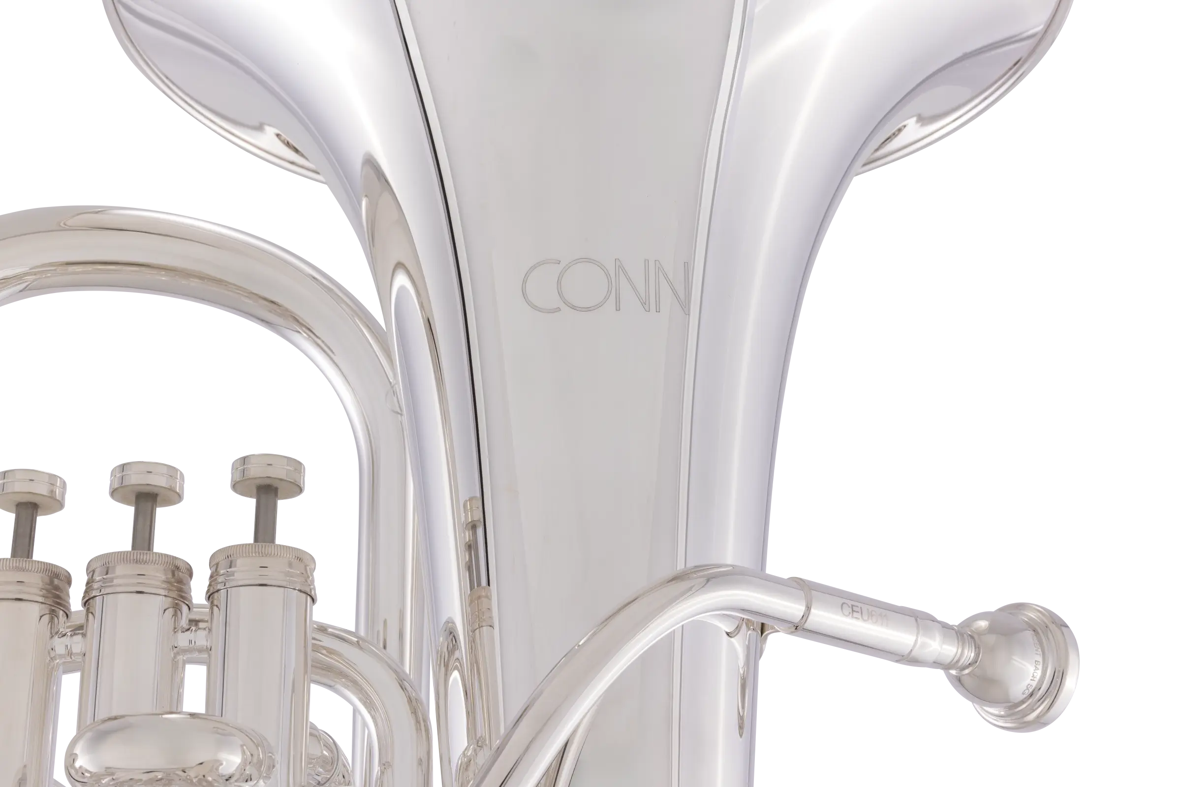 CEU611S Conn Professional Euphonium - zoomed in