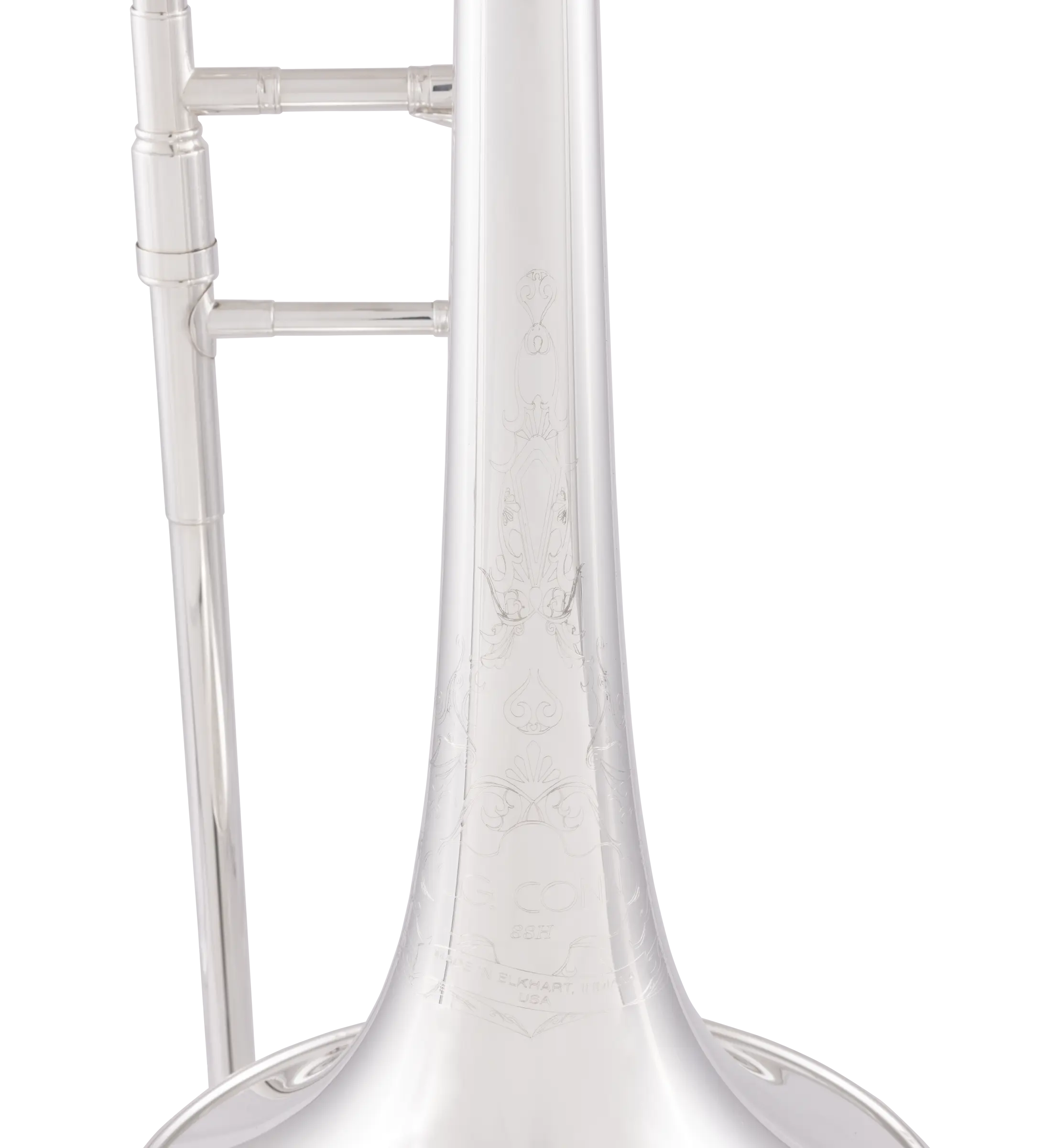 Conn 88HSP Professional Trombone - zoomed in
