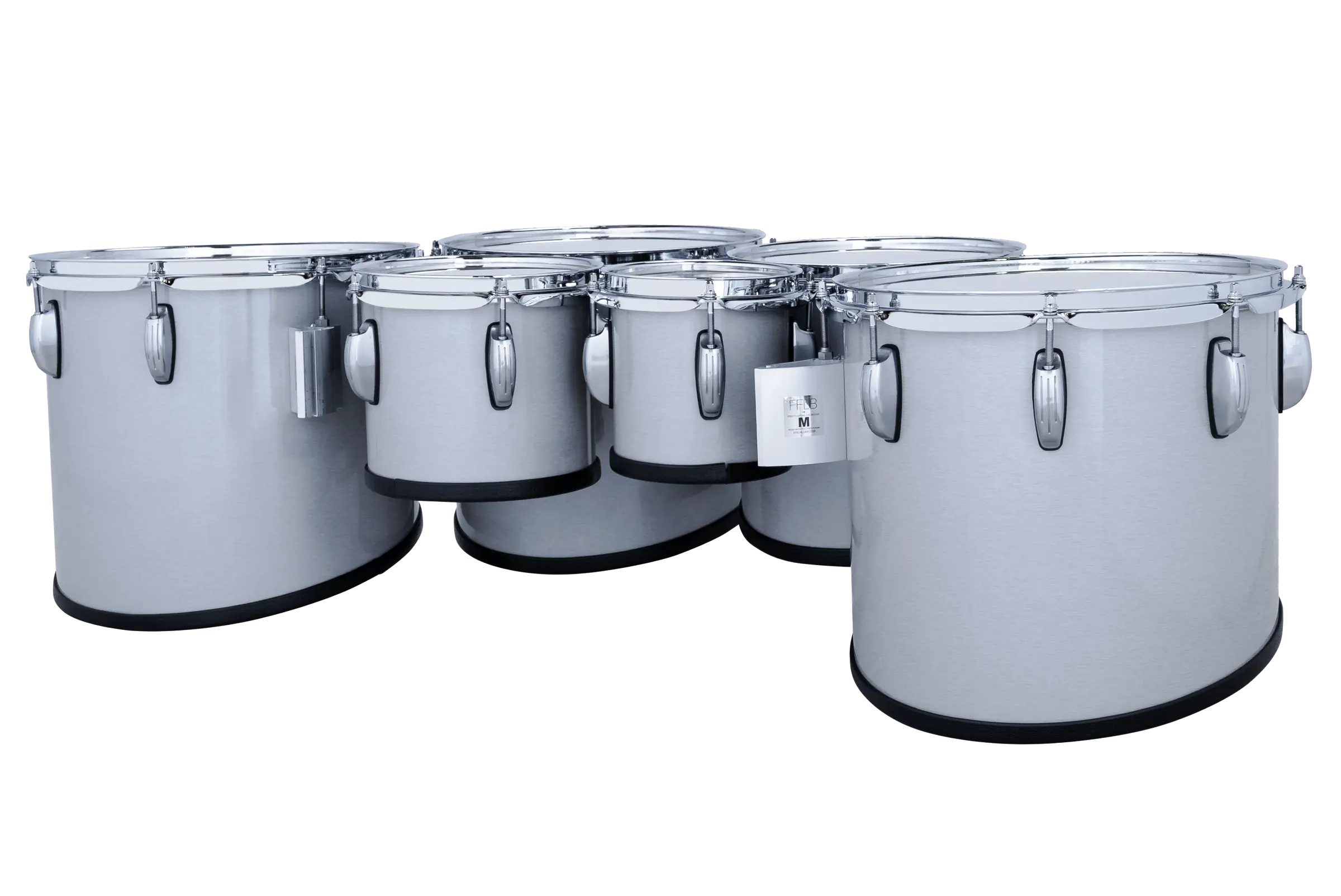 LU2MT680234ACG Ludwig Ultimate 2 XL Hex Tenors Gray Cortex - zoomed in