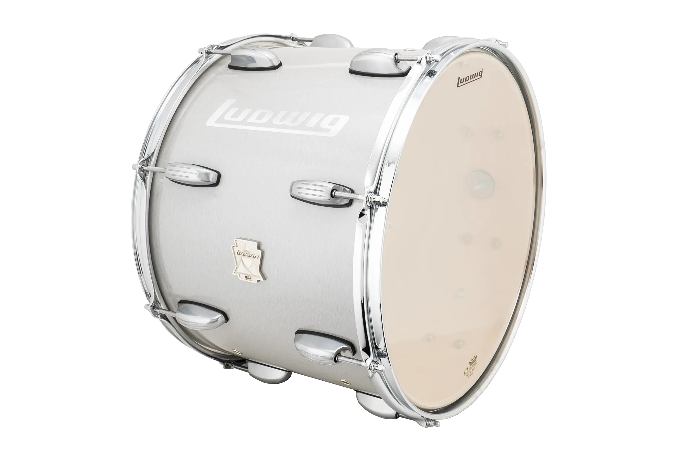 LUCT16P7 Ludwig 12X16 Ultimate Chest Tenor Grey - zoomed in