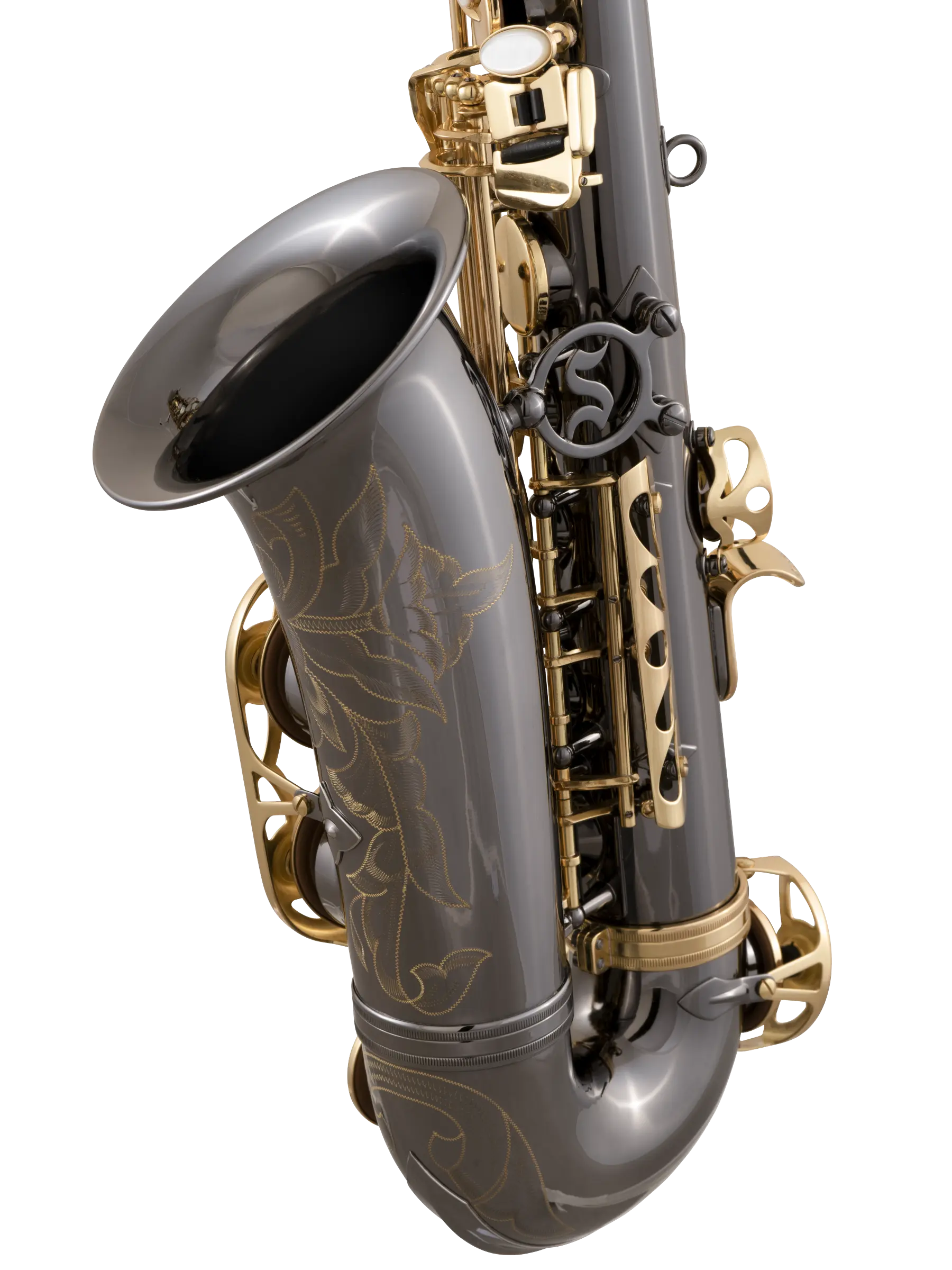 SAS511B Selmer Black Intermediate Alto Saxophone In Bk Vr - zoomed in