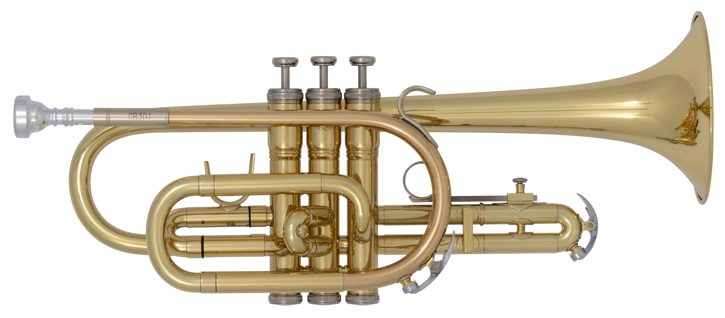 CR301H Bach Beginner Cornet - zoomed in