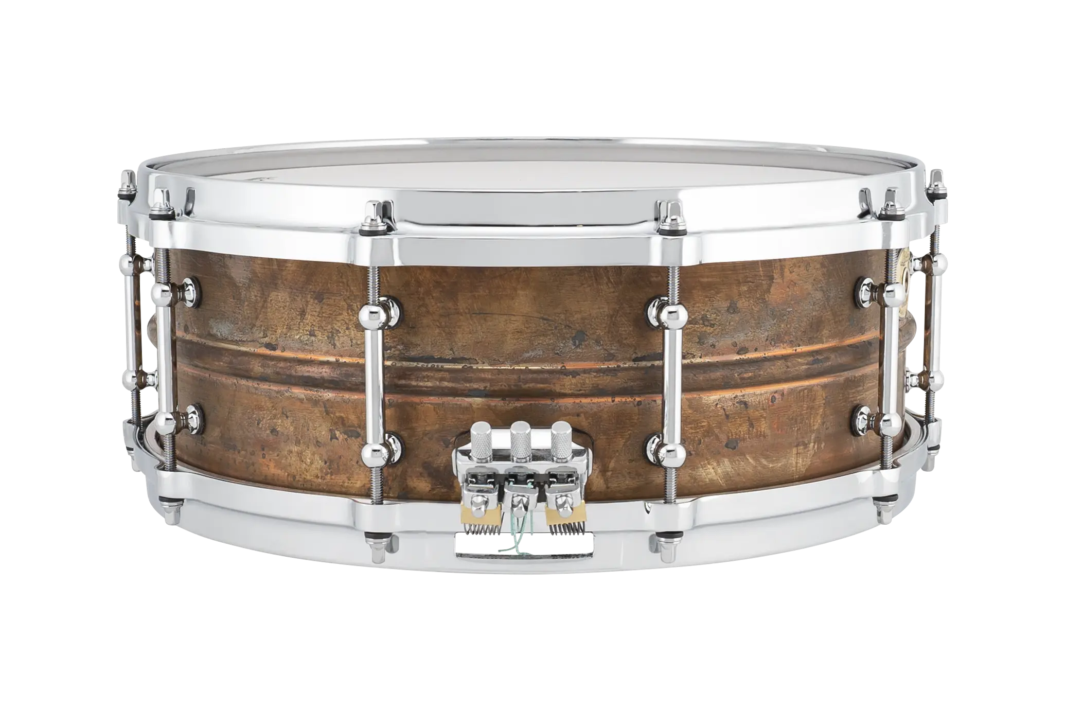 LCS514CTD Ludwig Concert Raw copper 5x14 Snare drum B - zoomed in