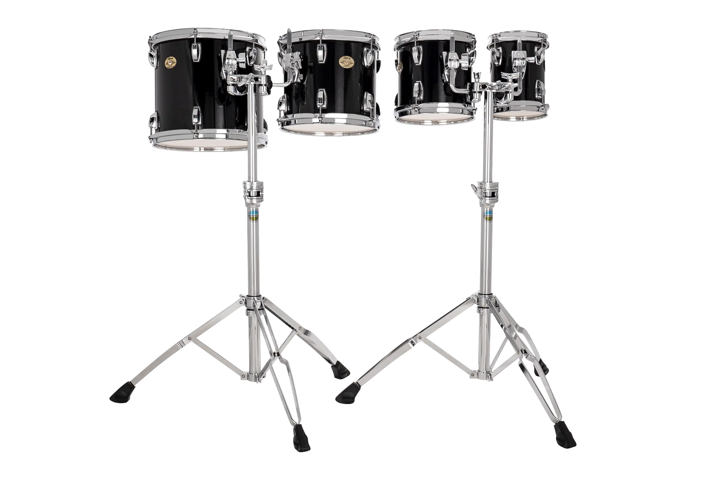 LECTD62TRG Ludwig Concert Toms High Range Black Cortex A - zoomed in