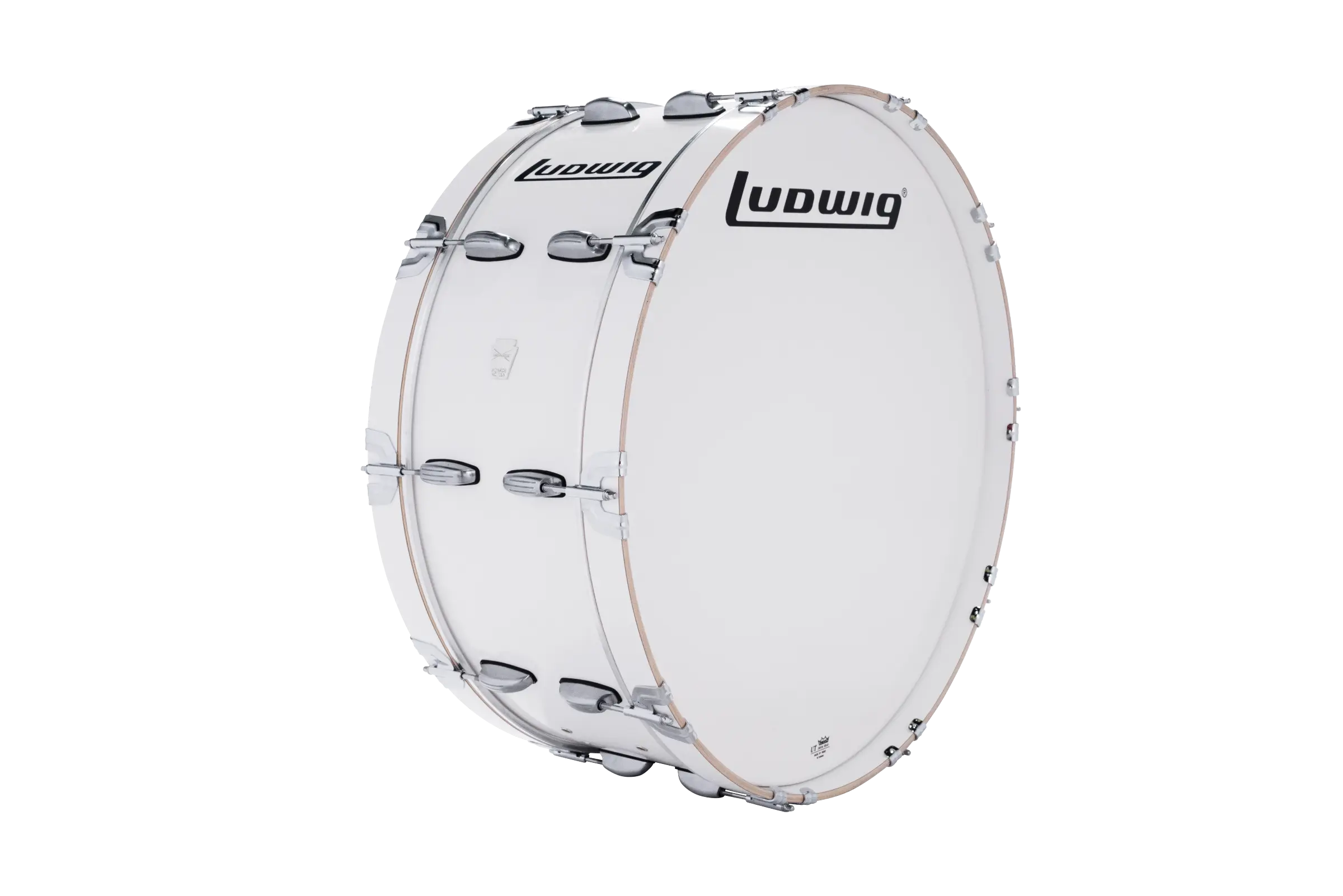 LU2SB28ACW Ludwig 10X28 ULT2 SCOTCH BASS WHITE - zoomed in