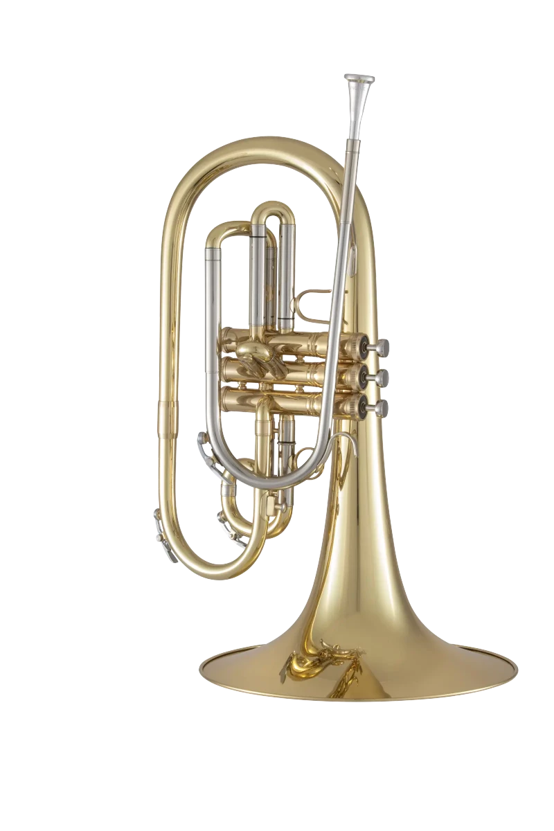 King Ultimate Marching French Horn Outfit with 2 Mouthpieces KMH611