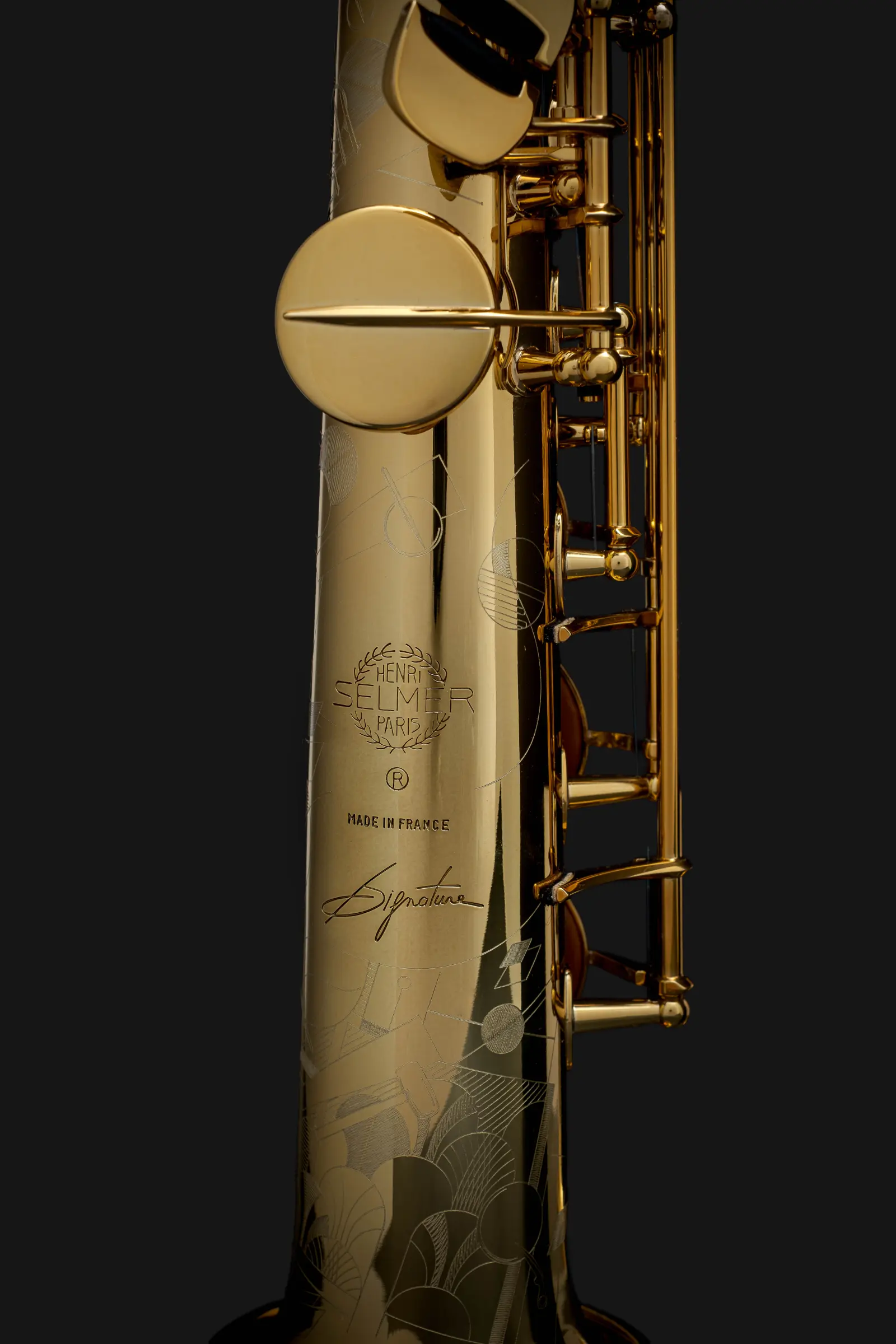 81SIG Henri SELMER Paris Signature Professional Soprano Saxophone - zoomed in