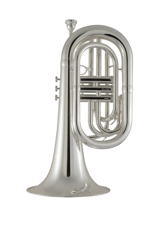 KMB411S King Silver Marching Baritone In Bk Vr Fs