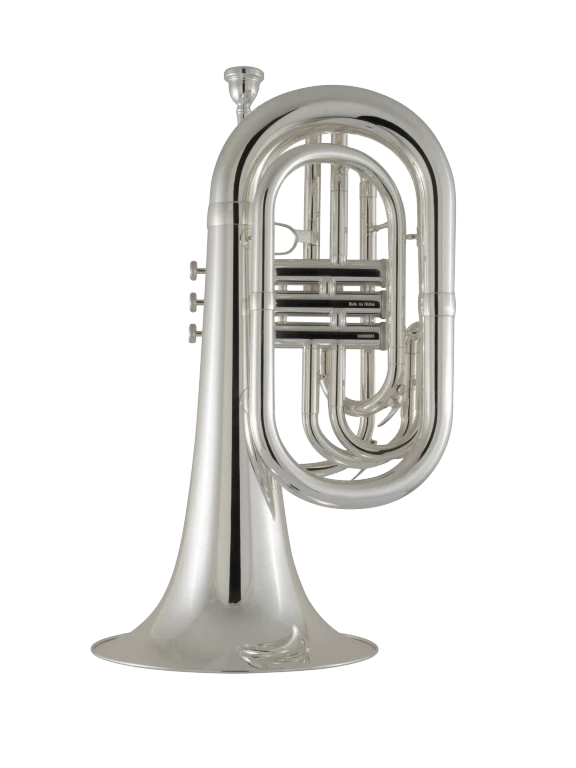 KMB411S King Silver Marching Baritone In Bk Vr Fs