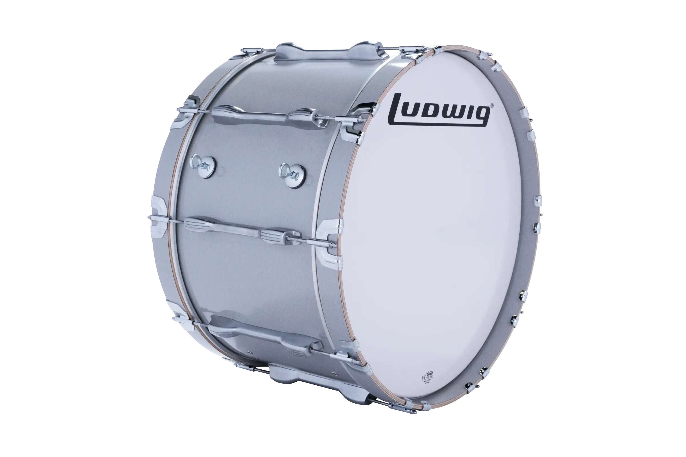 LU2MB24ACG Ludwig 14X24 ULT2 BASS DRUM GRAY - zoomed in