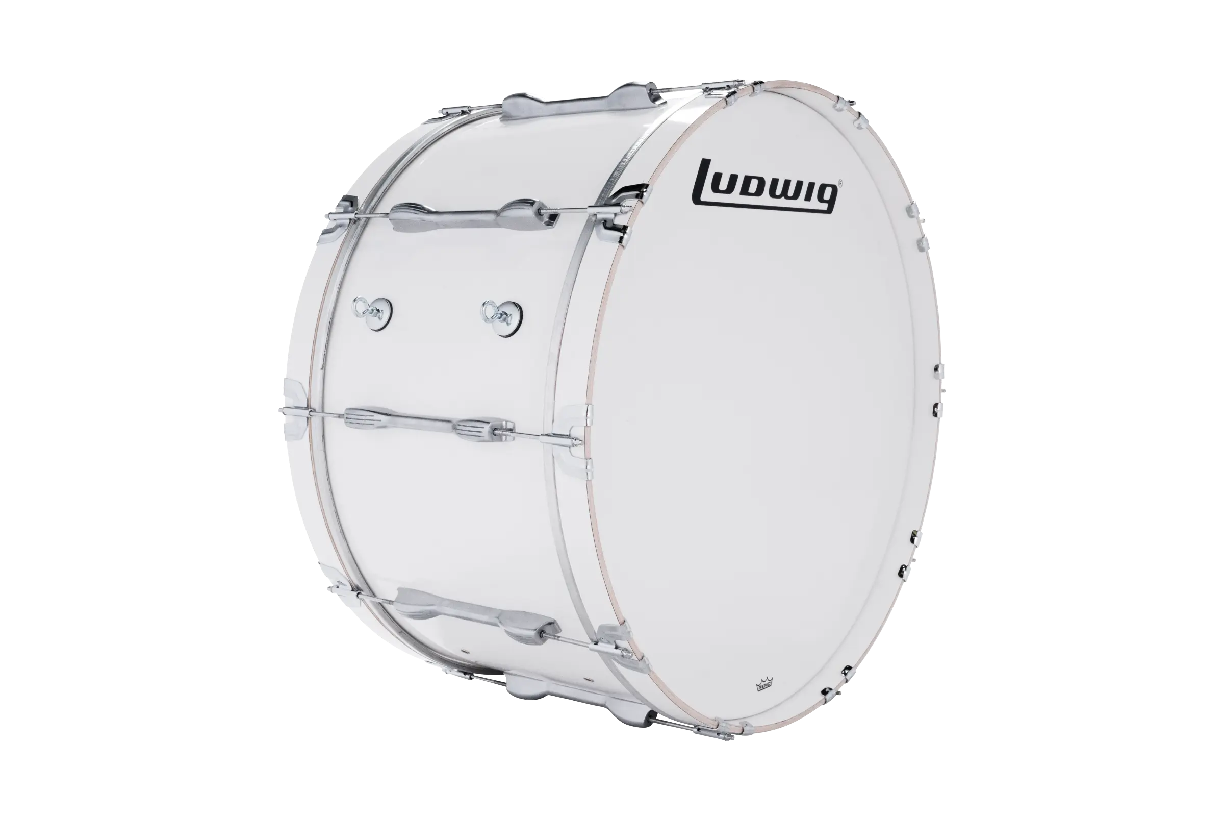LU2MB30ACW Ludwig 16X30 ULT2 BASS DRUM WHITE - zoomed in