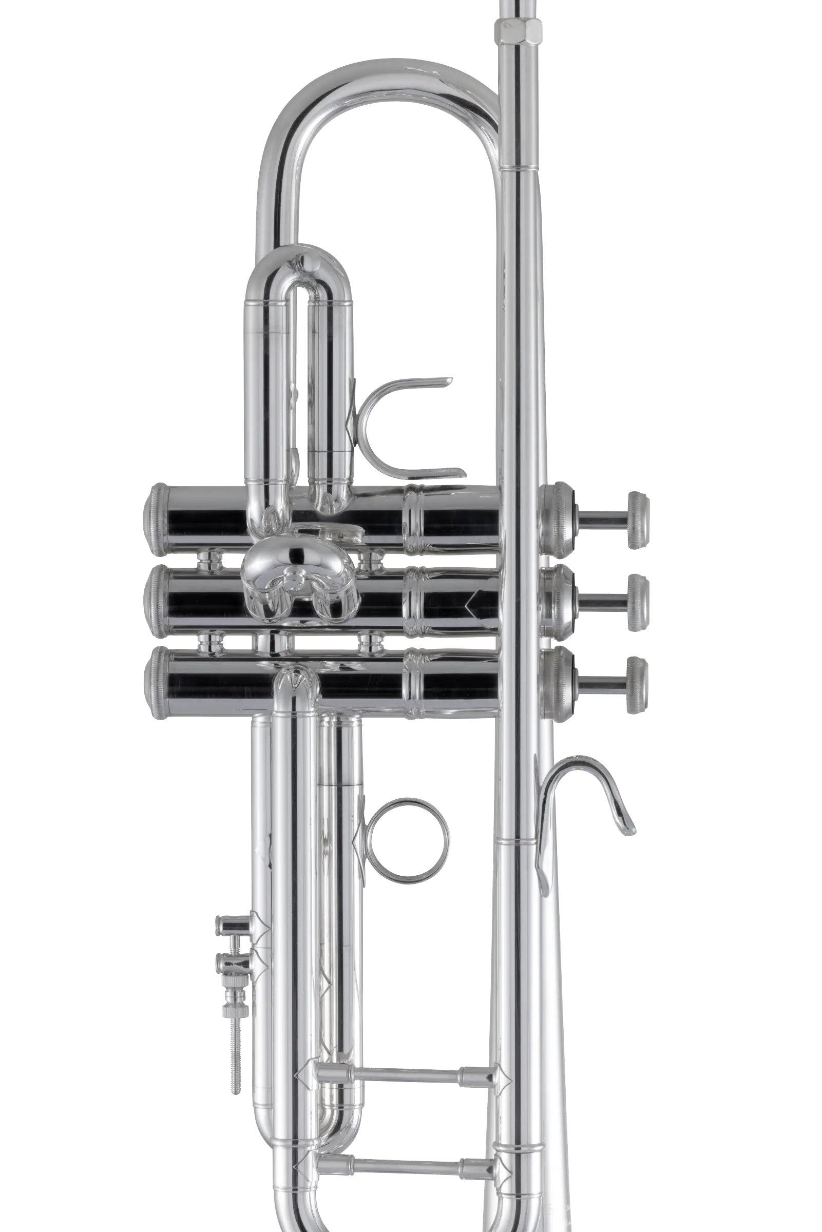 180S43 Bach Professional Silver Trumpet In Fr Vr Ms - zoomed in