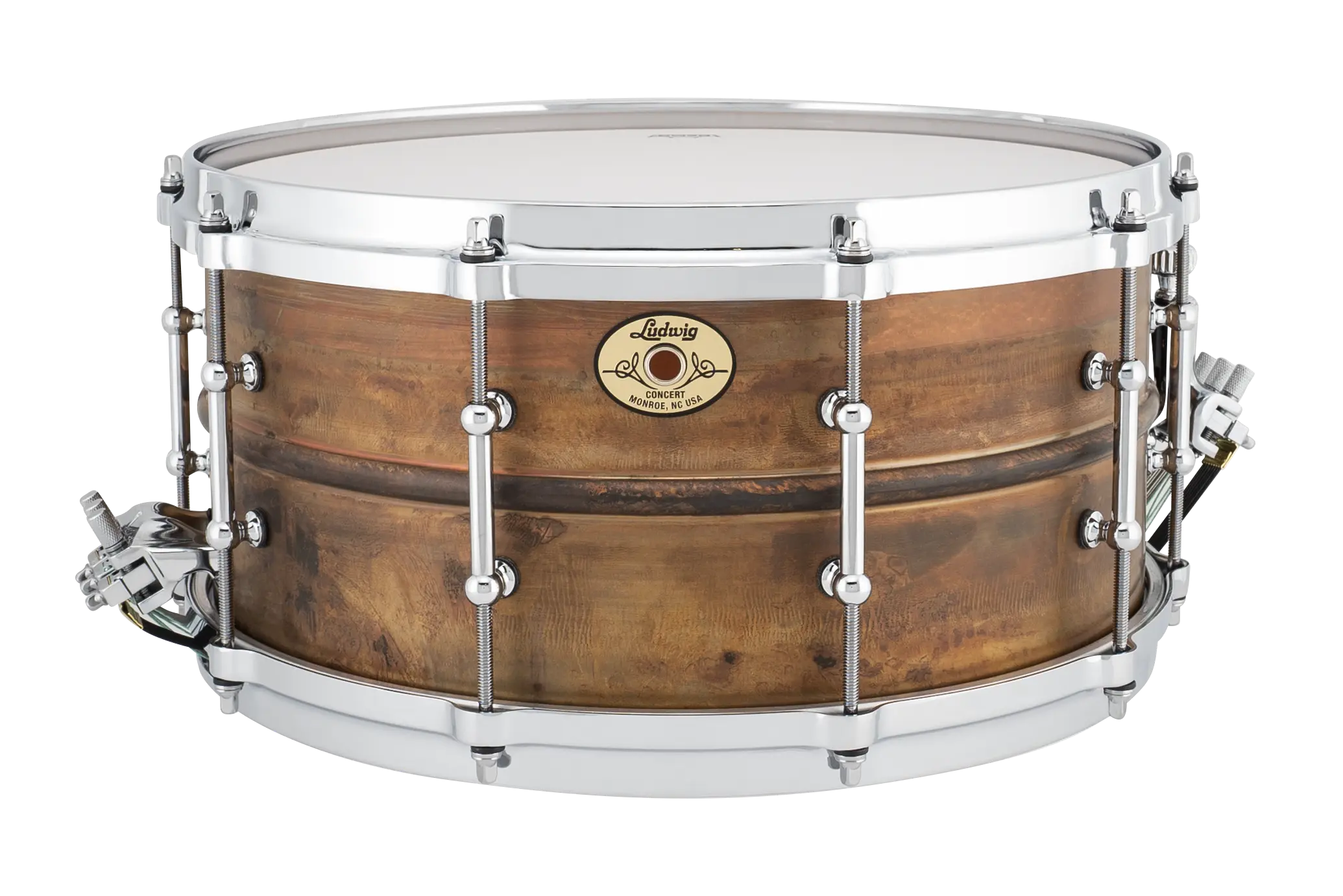 LCS6514CTD Ludwig Concert Raw copper 6 - zoomed in