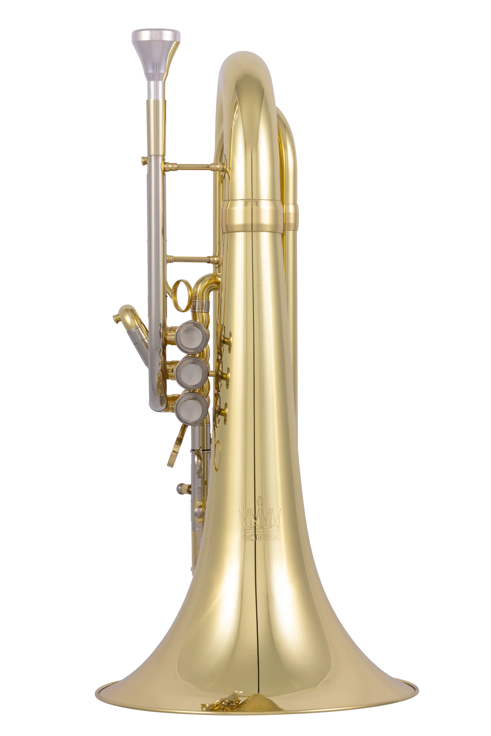 KMB612 King Professional Marching Baritone - zoomed in