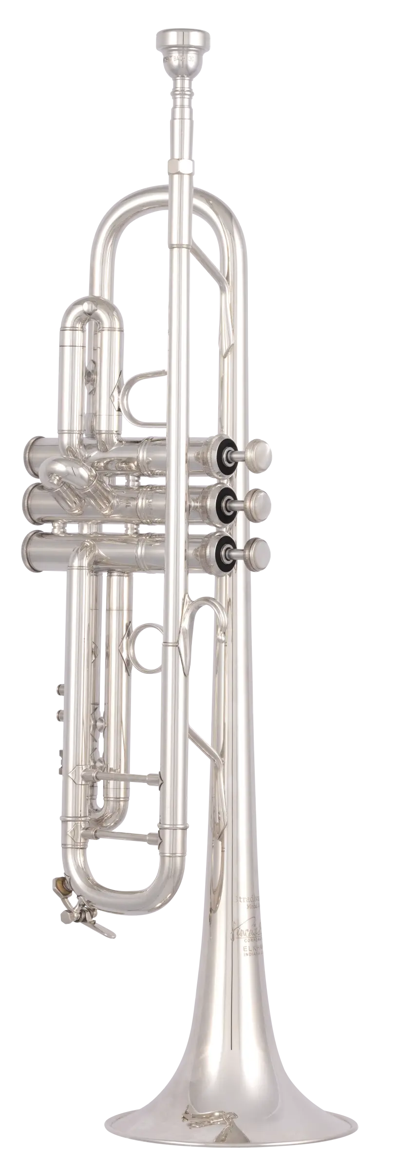190S43 Bach Professional Trumpet - zoomed in