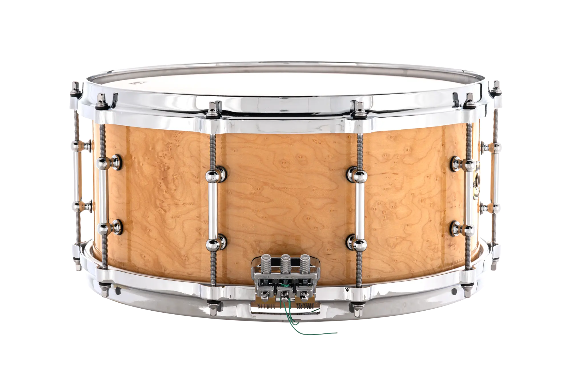 LCS6514TDZ6 Ludwig Legacy Maple 6.5x14 Birdseye Full-Face Concert Snare Drum - zoomed in