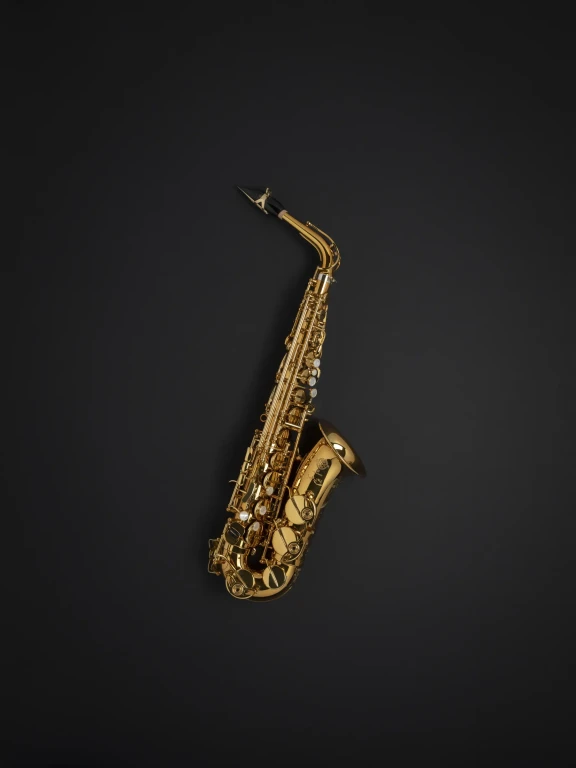 92DL Supreme HSP Professional Saxophone On Black In Fr Vr Fs 1