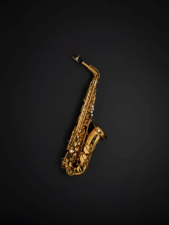 92DL Supreme HSP Professional Saxophone On Black In Fr Vr Fs 1