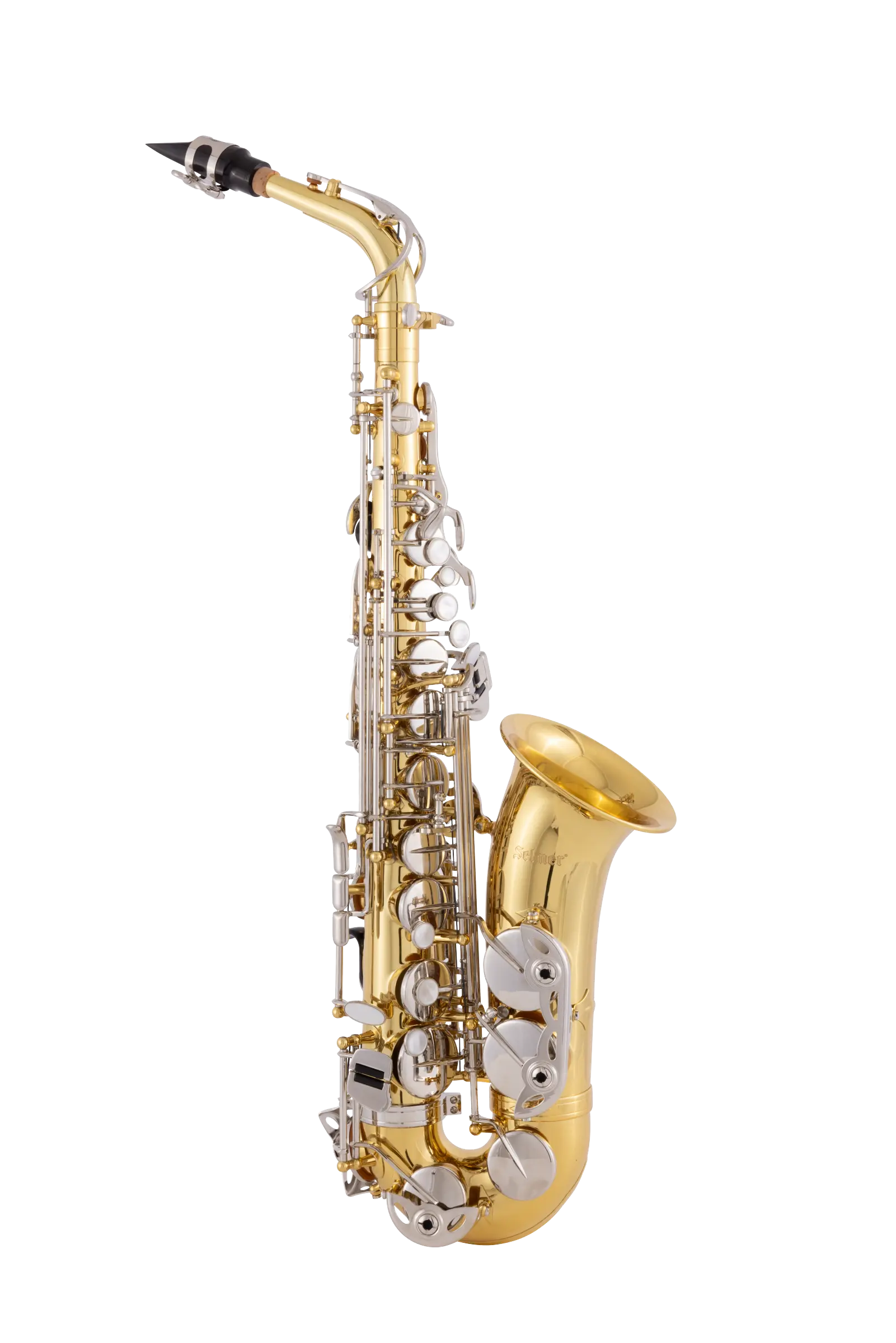 SAS202 Selmer Student AltoSaxophone - zoomed in