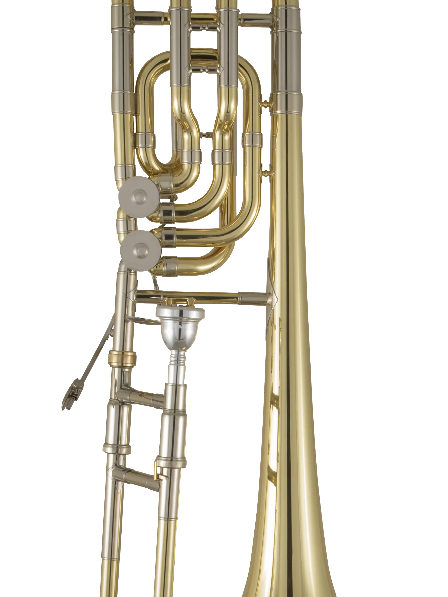 50B3  Bach Professional Standard Bass Trombone In Fr Vr Ms - zoomed in